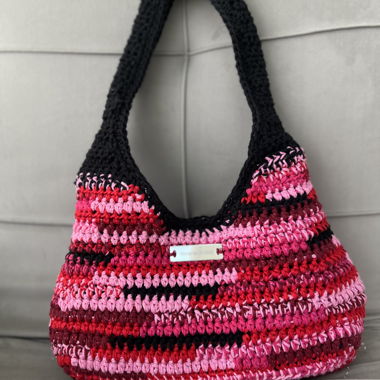 Red DIY Crochet Bag