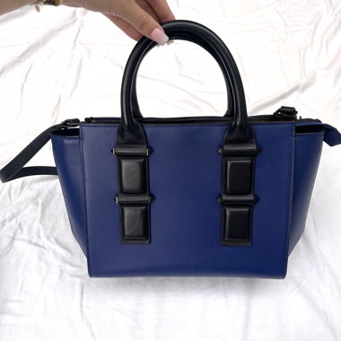 Kendall and Kylie blue structured handbag 