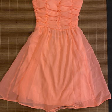 Coral bustier dress