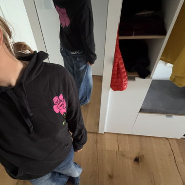 Felpa RVCA Nera Rosa