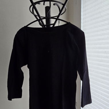 Black long-sleeve shirt