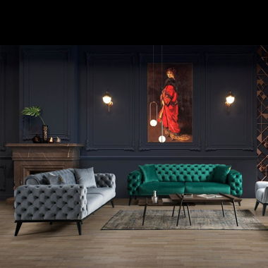 Solento Sofa beides Grau 