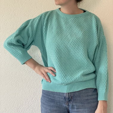 Pull turquoise