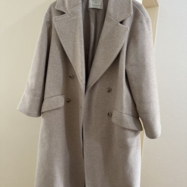 Cappotto lungo beige Stradivarius