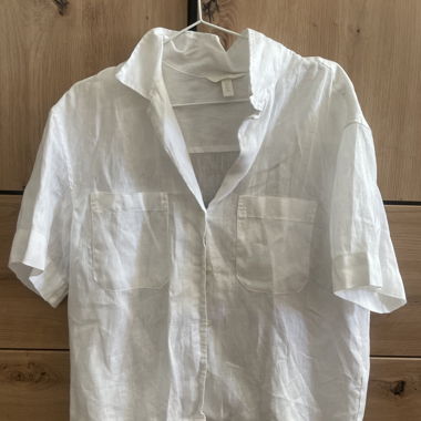 Camicia di lino H&M bianca S