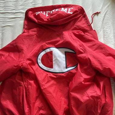 Supreme Champion Sherpa Lined Hooded Jacket Red