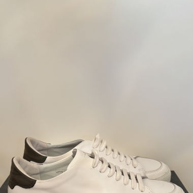 Navy Boot - White Leather Sneaker