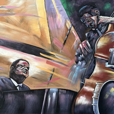 Oil Painting "Jazz Night" (signed)