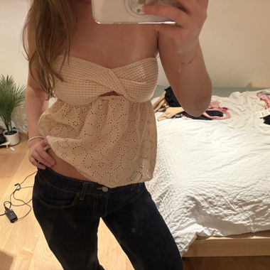 Haut tube fluide beige