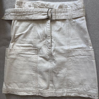 Jupe beige jean Stradivarius 