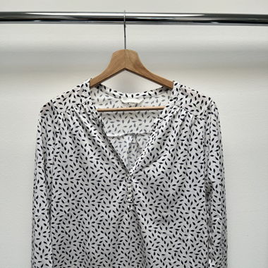 Langarmshirt mit Blättermotiv