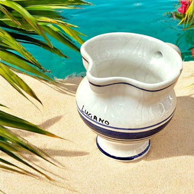 Vintage Original Lugano Keramik Gefäss Souvenir