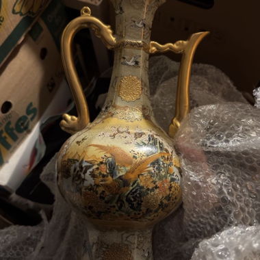 Vaso decorativo in ceramica Satsuma