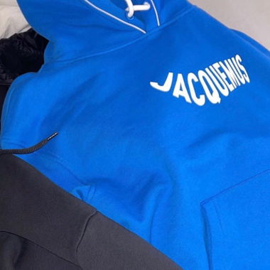 Felpa con cappuccio Jacquemus blu taglia M