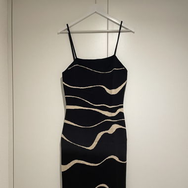Kleid schwarz weiss 