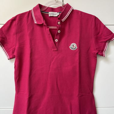 Pinkes Moncler-Poloshirt