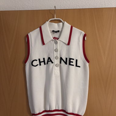 Chanel Sleeveless Knit Polo