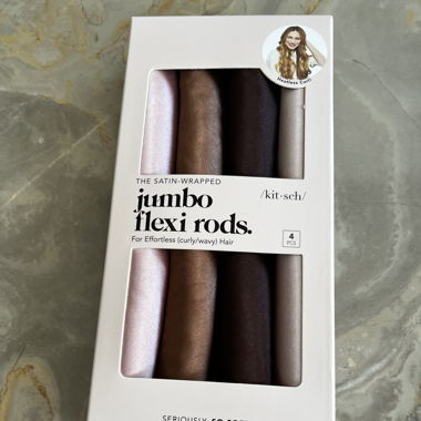 Satin no heat curlers - jumbo flexi rods