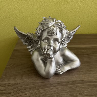 Decorazione a forma di angelo argento