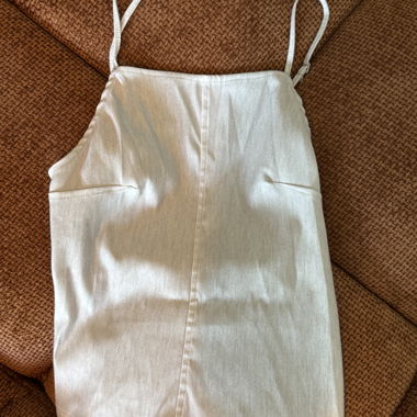 Top camisole bianco Bershka