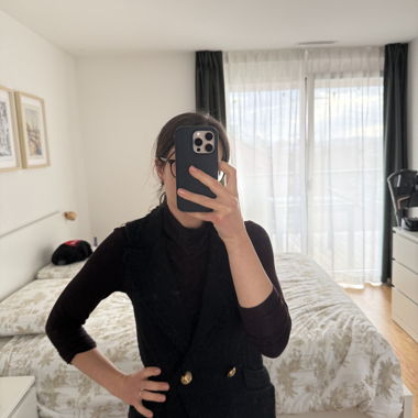 Gilet nero Two Way