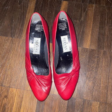 Red Heeled Ballerinas