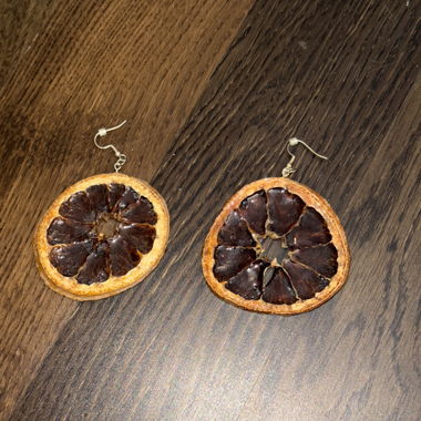Dried Orange Slice Earrings