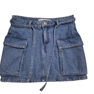 Stradivarius Cargo Denim Skirt Size 36