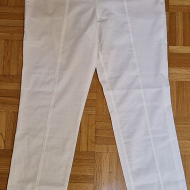 White Fabric Trousers