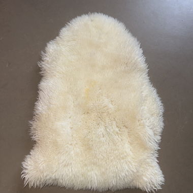 Peau de mouton véritable blanche