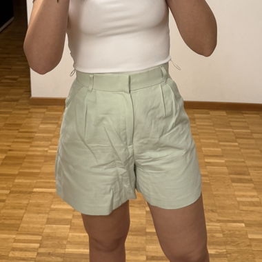 Short ZARA Taille S Vert Clair Été