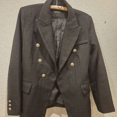 Veste de costume Zebra noire taille L