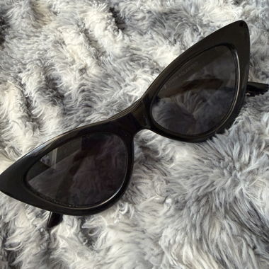 Black Cat-Eye Sunglasses