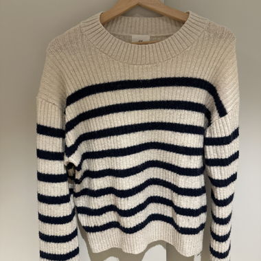 Maglione in maglia a righe