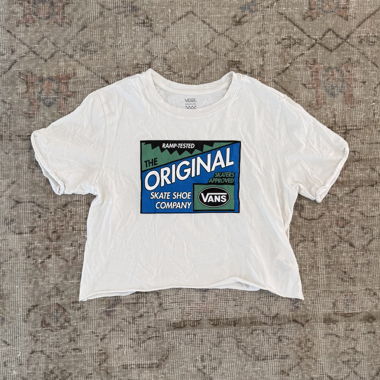 Vans Weisses Cropped-T-Shirt