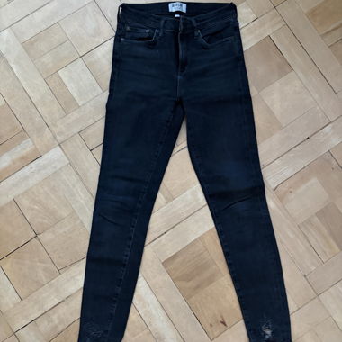 AGOLDE schwarze Skinny Jeans