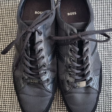 Sneaker BOSS nere con lacci