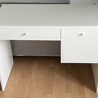 Armoire de rangement blanche à 2 tiroirs