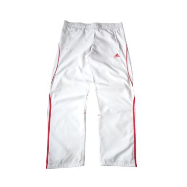 Vintage Adidas Trackpant White/Red (S)
