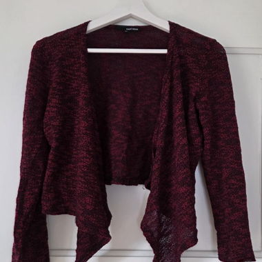 Cardigan in maglia bordeaux