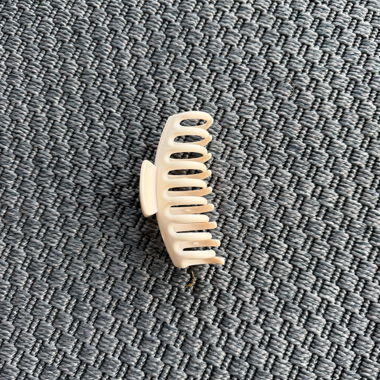 Haarclip Cremefarben