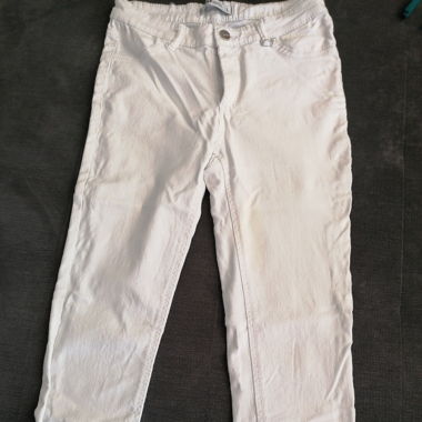 Pantalon fin blanc 