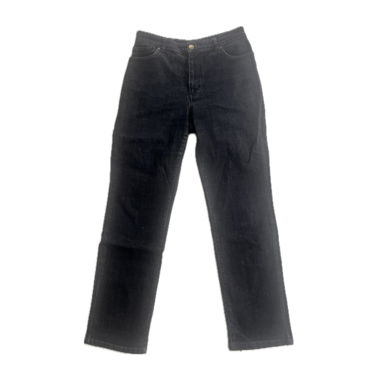jeans bleu foncé taille mi-haute