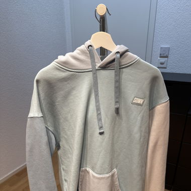 Colorblock Hoodie Blue