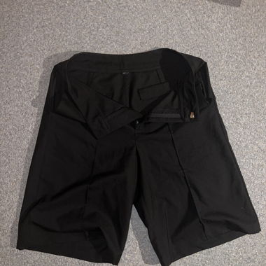 Black casual shorts