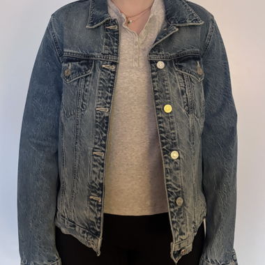 Veste en jean bleue