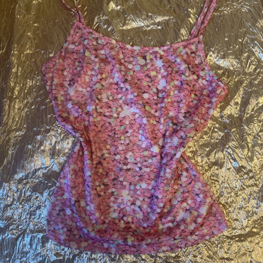 Pinkes Glitzer-Top