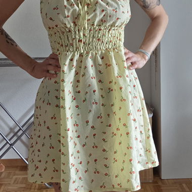 Floral spaghetti-strap dress