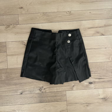 Smart culotte in faux-leather look