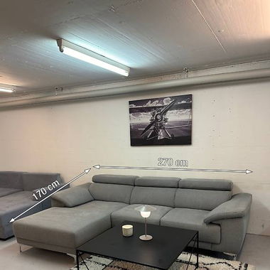 Grau Ecksofa Gratis Lieferung Von Schubiger